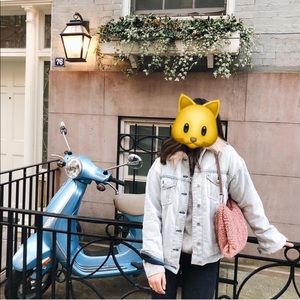 Jean jacket with faux